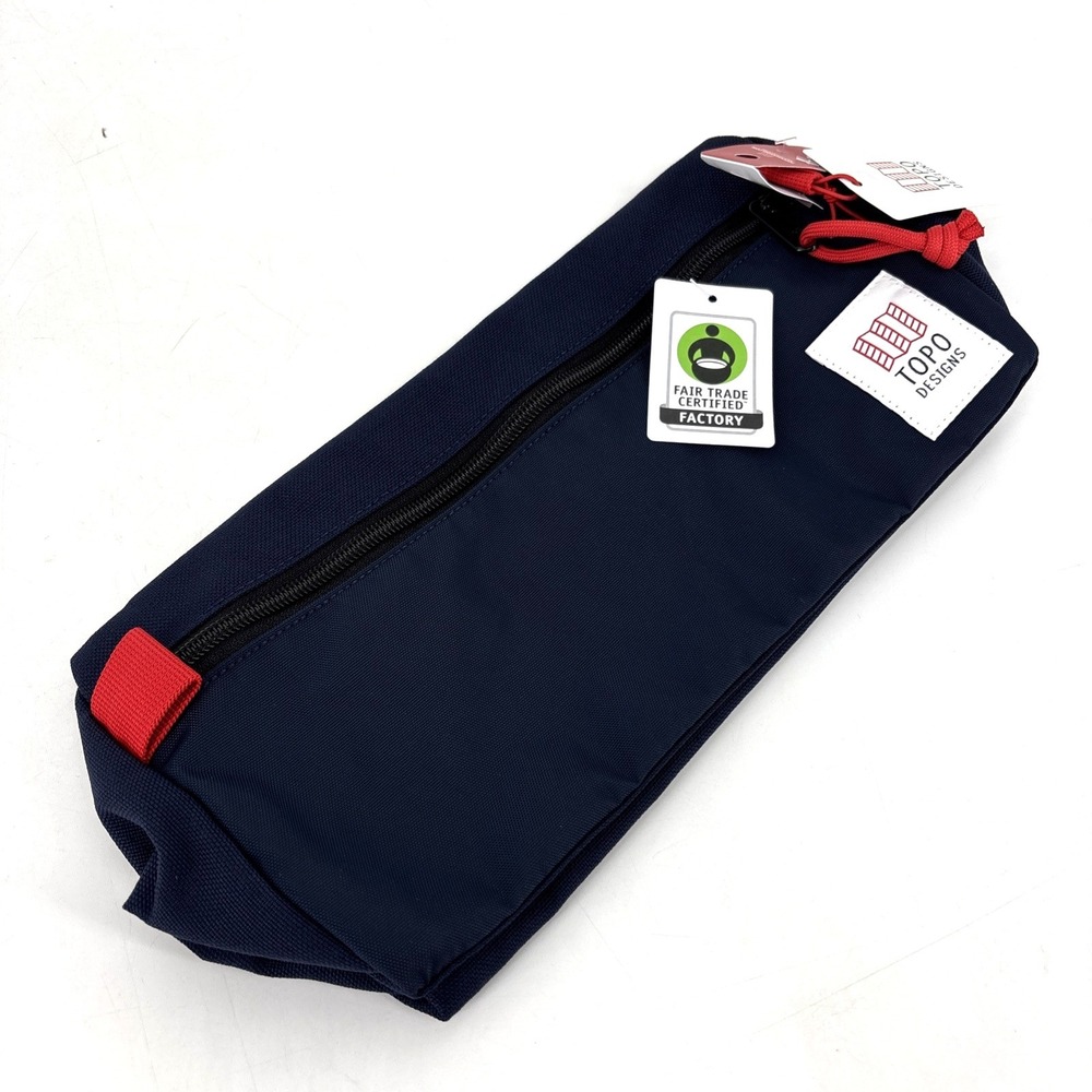NWT‎ Topo Designs-Toiletry Bag Dopp Kit Made In USA NAVY Blue & Red